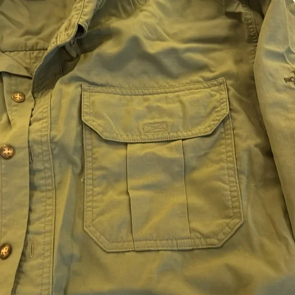 North Face Large Button Shirt Rip Stop - Picture 6 of 9